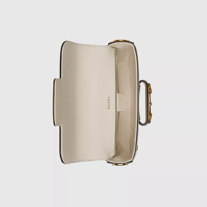 GUCCI Horsebit Series 1955 Mini Handbag with Detachable Shoulder Strap - Image 7