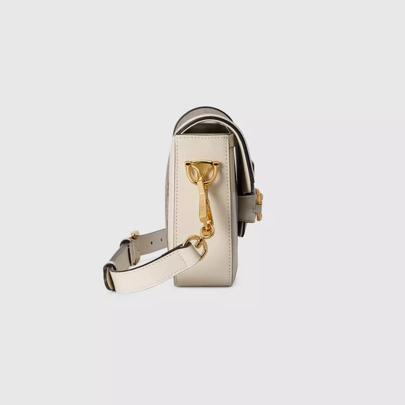 GUCCI Horsebit Series 1955 Mini Handbag with Detachable Shoulder Strap - Image 6