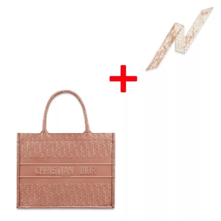 DIOR BOOK TOTE Small Bag Dior Oblique Calfskin - Image 4