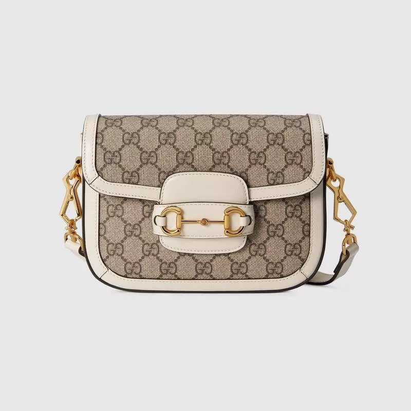 GUCCI Horsebit Series 1955 Mini Handbag with Detachable Shoulder Strap - Image 2